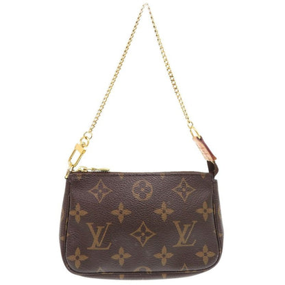 Louis Vuitton Mini Pochette Accessory Monogram Pouch Bag 1037