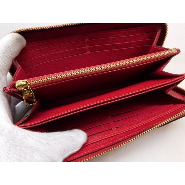 Louis Vuitton Monogram Empreinte Zippy Wallet Red — view 4