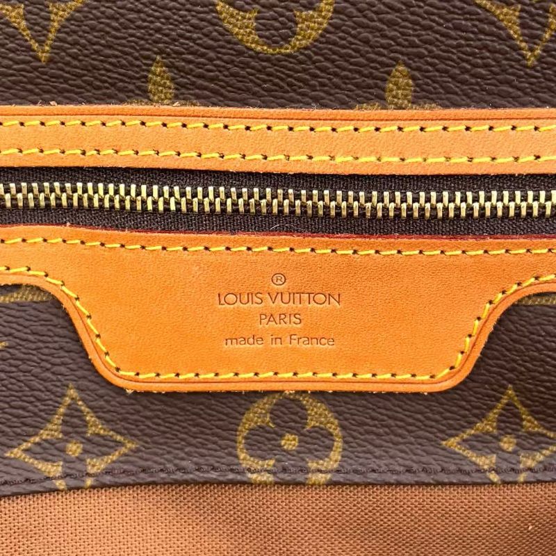 Louis Vuitton Sac Shopping Monogram Leather X PVC Brown Tote Bag Gold M51108