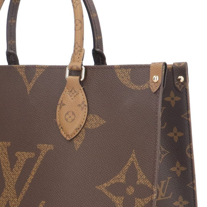 Louis Vuitton On The Go MM Monogram Giant Tote Bag Monogram Canvas M45321 Brown