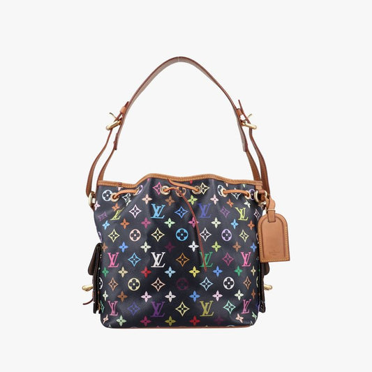 Louis Vuitton Petit Noe Noir Black Monogram Multicolor M42230ca4089