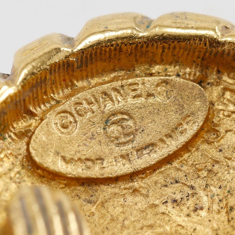 Chanel Coco Mark Vintage Gold Plated Ladies 23.0g Earring