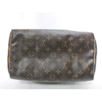 Louis Vuitton Handbag Speedy 35 Brown Monogram Canvas Mini — view 7