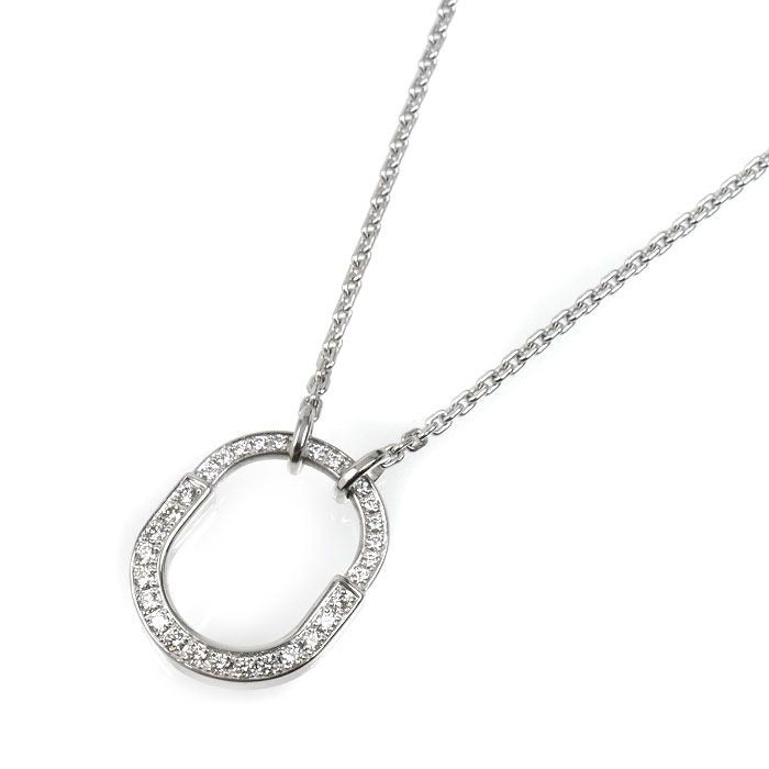 Tiffany & Co. 18K White Gold Rock Small Necklace