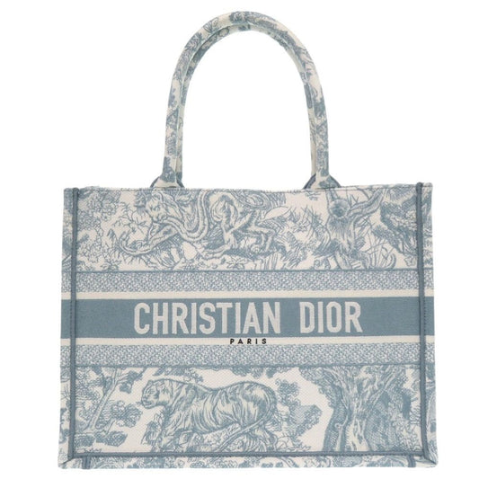 Dior Book Tote Toile de Jouy Embroidery Cotton Light