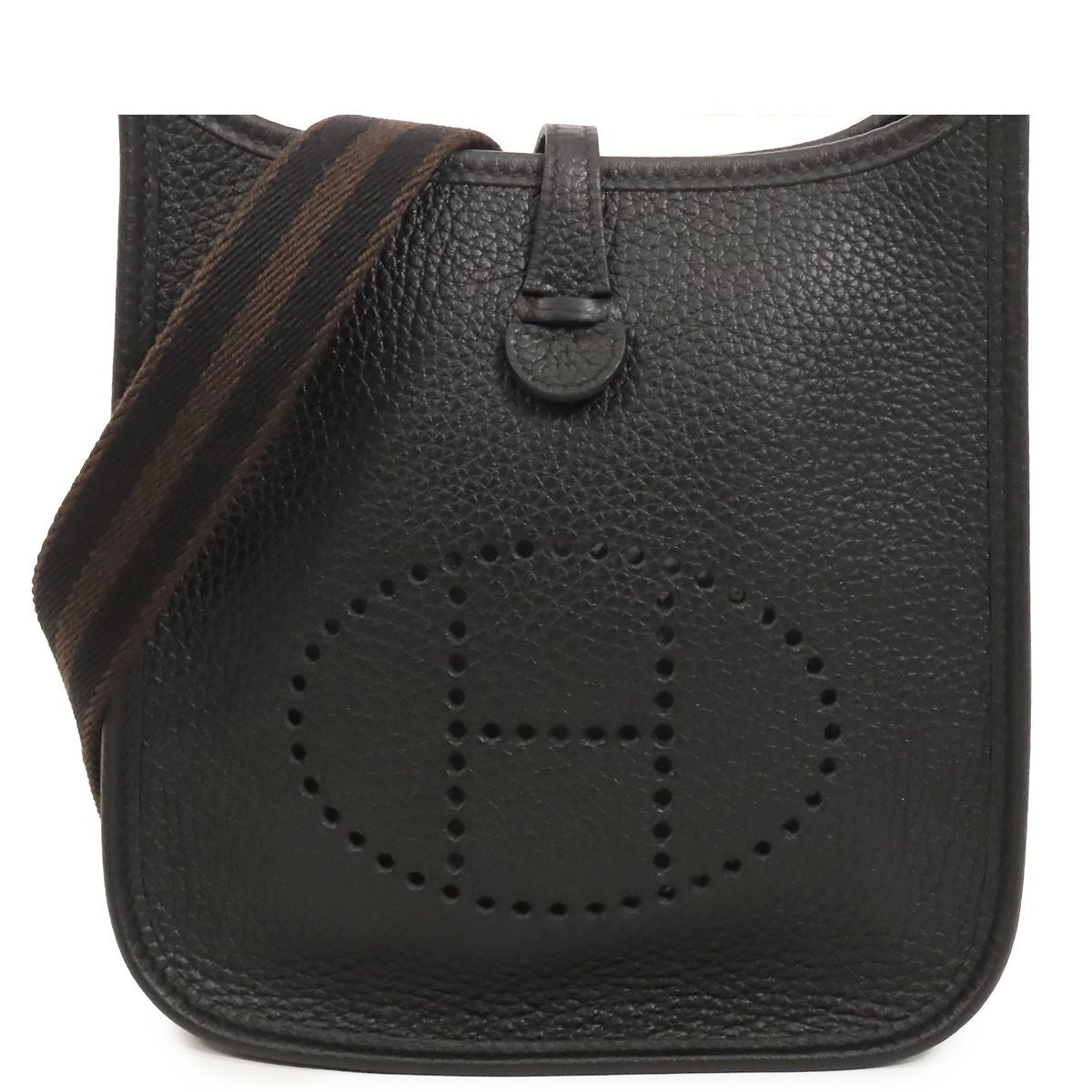 Hermes Evelyne Amazon TPM Black Gold Taurillon Shoulder Bag