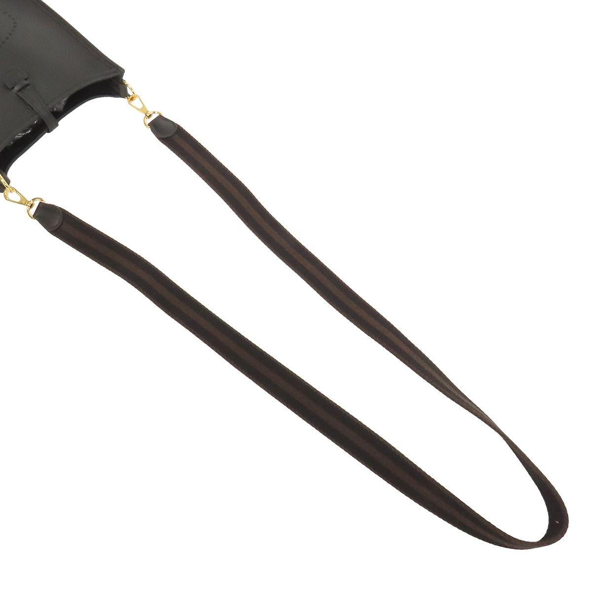 Hermes Evelyne Amazon TPM Black Gold Taurillon Shoulder Bag — view 4