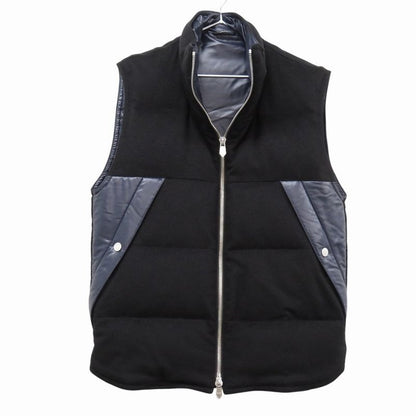 Hermes Cashmere Down Vest Nylon Black Size 46 0429