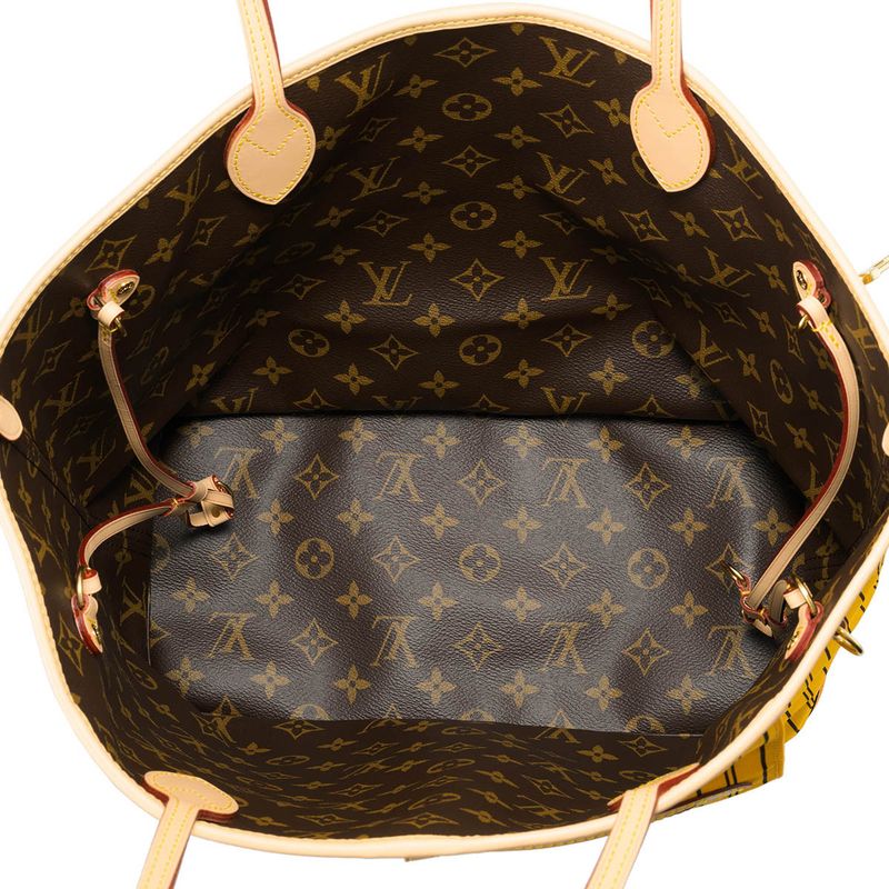Louis Vuitton Tote Bag Neverfull - Inside Out MM Brown/jeanne Saffron