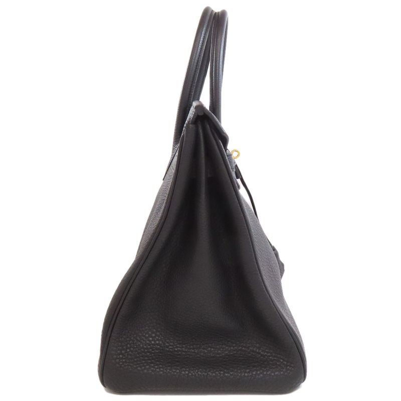 Hermes Birkin 35 Gold Hardware Handbag Fjord Women