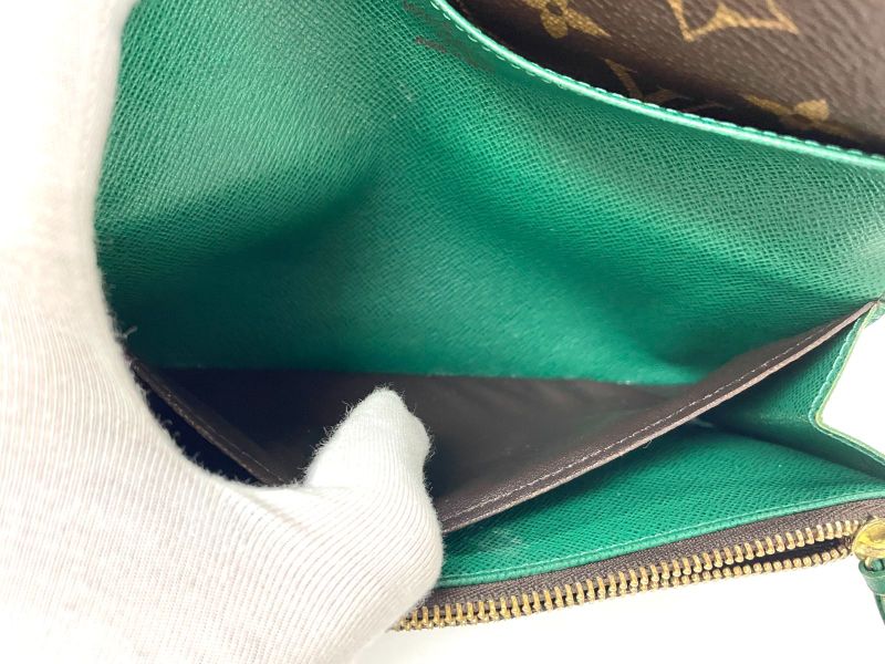 Louis Vuitton Monogram Portefeuille Emilie Zipper Long Wallet M60137 Brown And