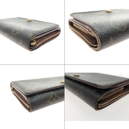 Louis Vuitton Women's Bifold Wallet Monogram Porte Monet Bier Tresor M61730