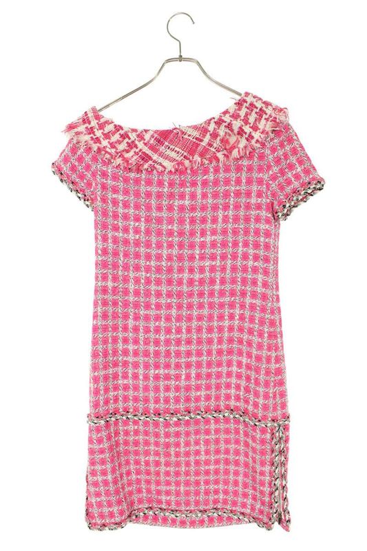 Chanel P49180w05499 Tweed Dress Men 34