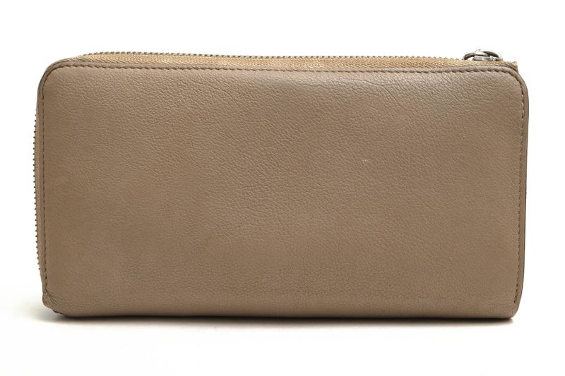 Louis Vuitton Long Wallet Ladies Women Leather Genuine Leather Beige M60147