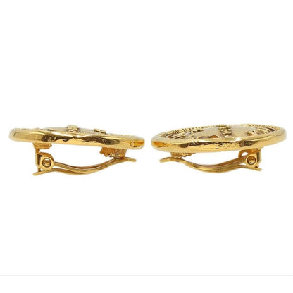 Chanel Logo Round Earrings — view 3