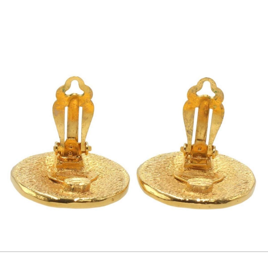 Chanel Logo Round Earrings — view 4