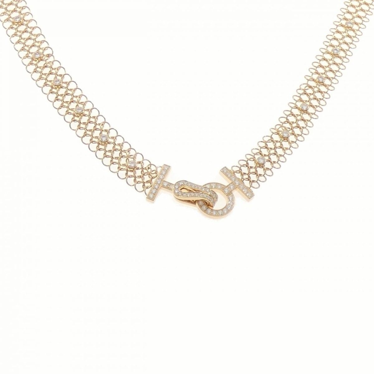 Cartier Diamond Necklace Pink