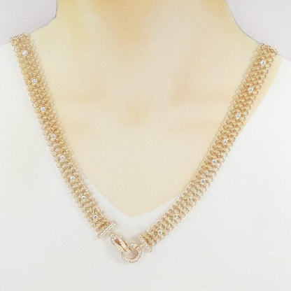 Cartier Diamond Necklace Pink — view 7