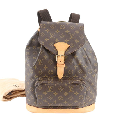 Louis Vuitton Monogram Montsouris GM Leather Backpack
