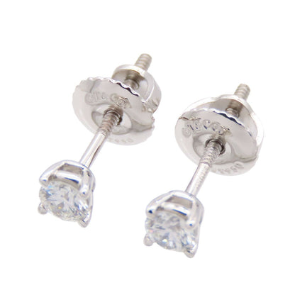 Tiffany & Co Solitaire Platinum Diamond Earrings — view 2
