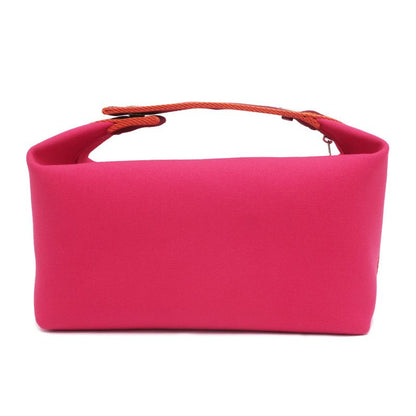 Hermes Brid A Black GM Handbag Pouch Hibiscus Pink