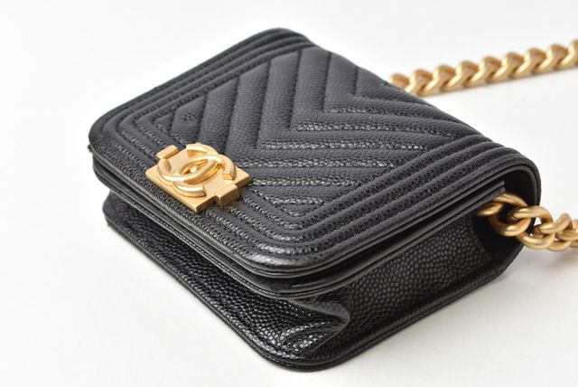 Chanel Belt Bag Coin Case Chain Pouch Chanel Boy Chanel Black Gold Hardware