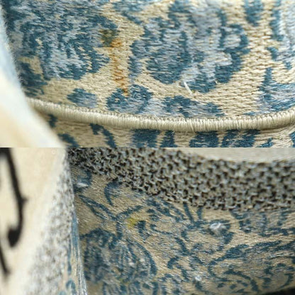 Christian DIOR Book Tote Medium Tote Bag Blue Multi Ladies Preowned