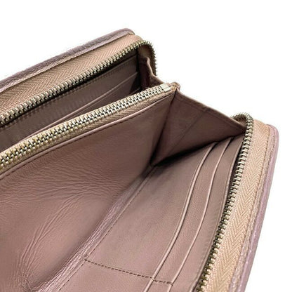 Loewe Round Zipper Long Wallet Light Purple Anagram Wallet