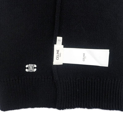 Celine Muffler - Black BK Triomphe Logo Wool Ladies Accessories Others
