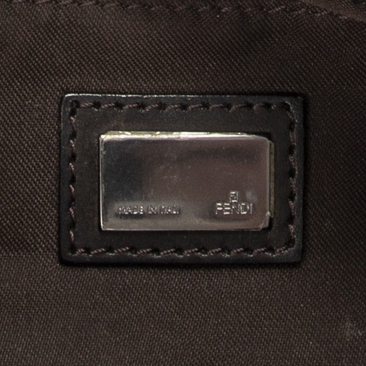 Fendi Sam Crossbody Brown Zucchino Canvas — view 10