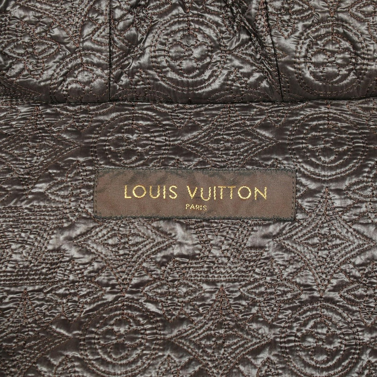 Louis Vuitton Monogram Brown Nylon Reversible Down Shoulder Bag — view 5