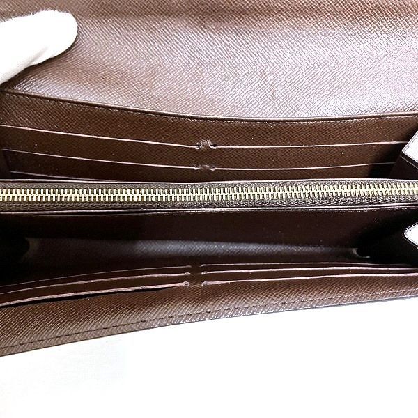 Louis Vuitton Damier Portefeuille Sarah N63209 Long Wallet Unisex