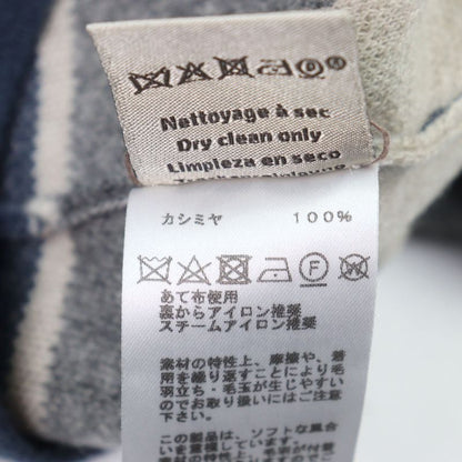 Hermes 100% Cashmere Crewneck Sweater Knit Multicolor Striped Pattern M Made In