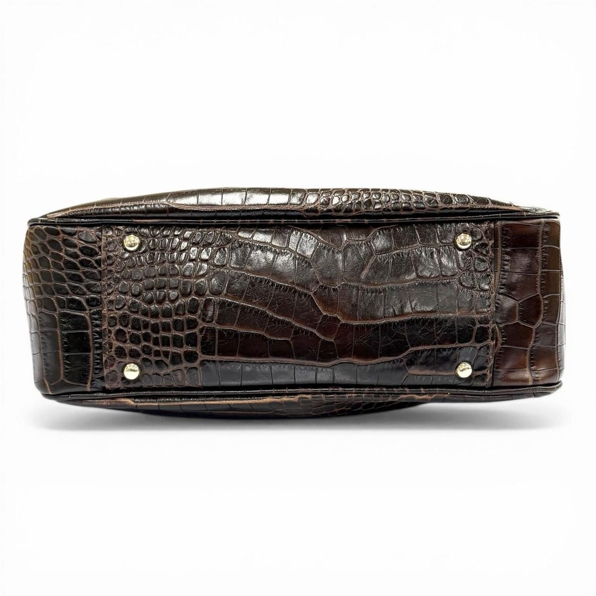 Max Mara Croco Embossed Belt Tote — view 4