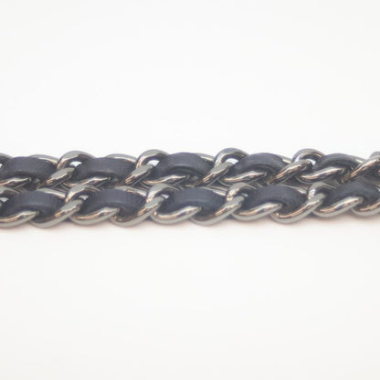 Chanel No 20 Navy Lambskin Boy Chanel Silver Hardware Chain Wallet Chain Long