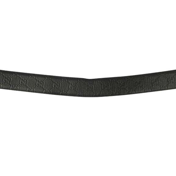 Gucci Interlocking Buckle Belt GG Black Leather — view 4