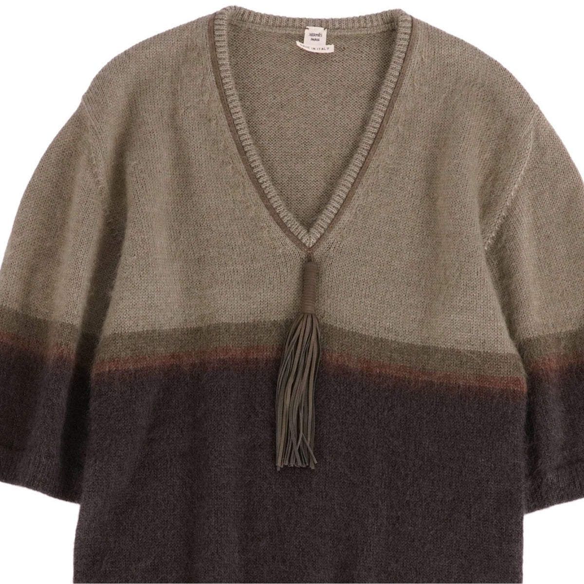 Hermes Knit Dress Short Sleeve Mohair Condition Description — view 2