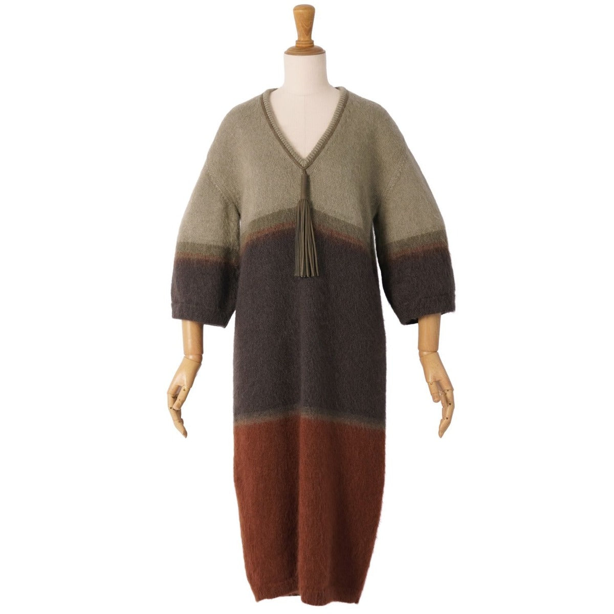 Hermes Knit Dress Short Sleeve Mohair Condition Description — view 3