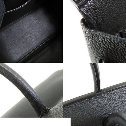 Hermes Birkin 35 Black Silver Taurillon Handbag — view 8