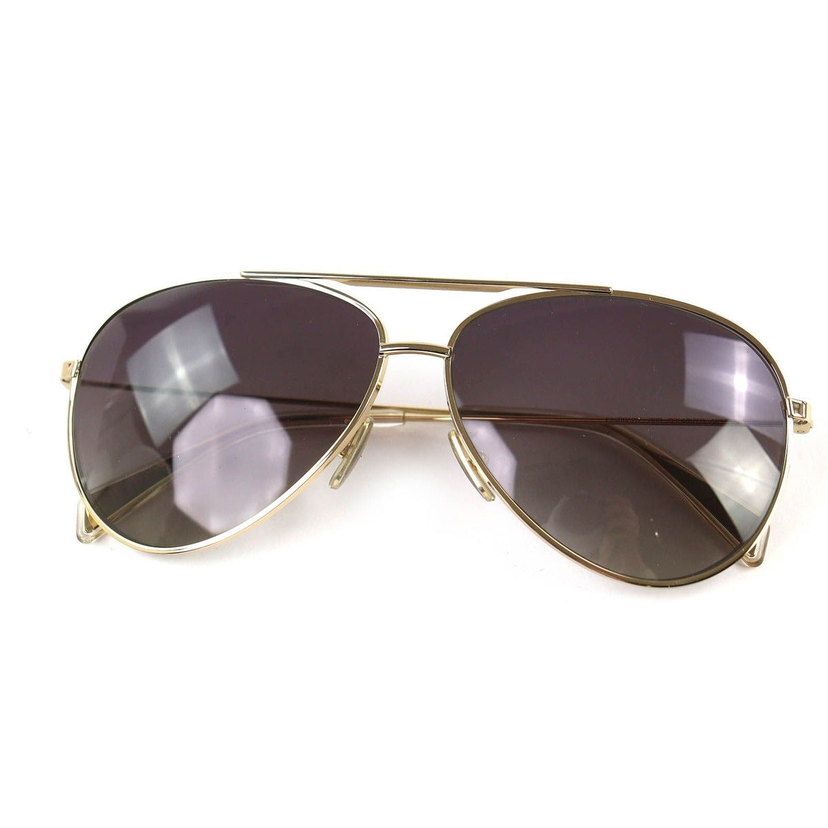 Celine Two Bridge Teardrop Sunglasses Gold