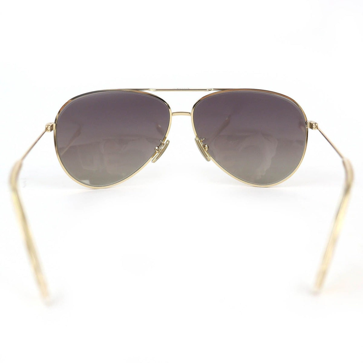 Celine Two Bridge Teardrop Sunglasses Gold — view 6