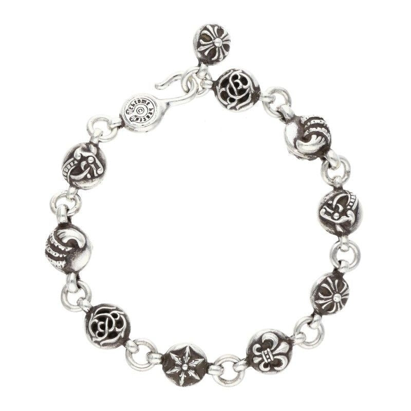 Chrome Hearts No2 Multi Ball 2 Silver Bracelet