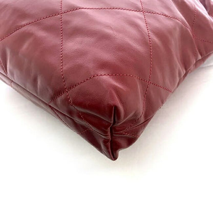 Chanel Drawstring Handbag Red Chanel 22 As3260 Excellent Condition