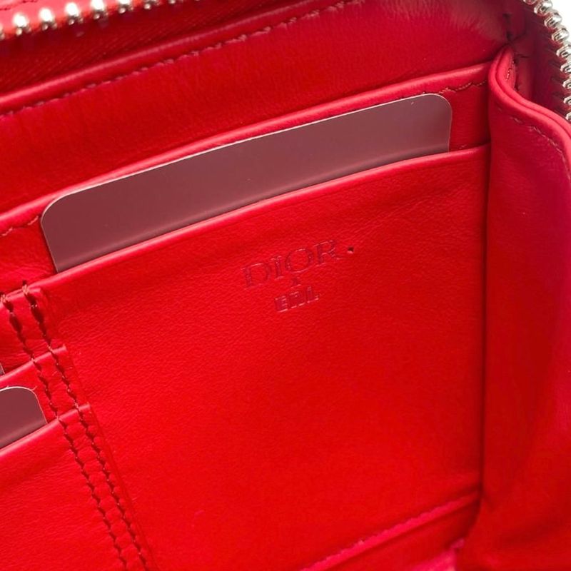 Christian Dior Shoulder Bag Oblique Messenger Bag 2esbc119ray Quilted Bunny Red