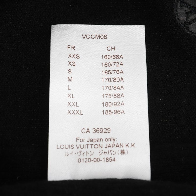 Louis Vuitton Cardigan Rm172q KC7 Han42w Cashmere Black Men's Knit