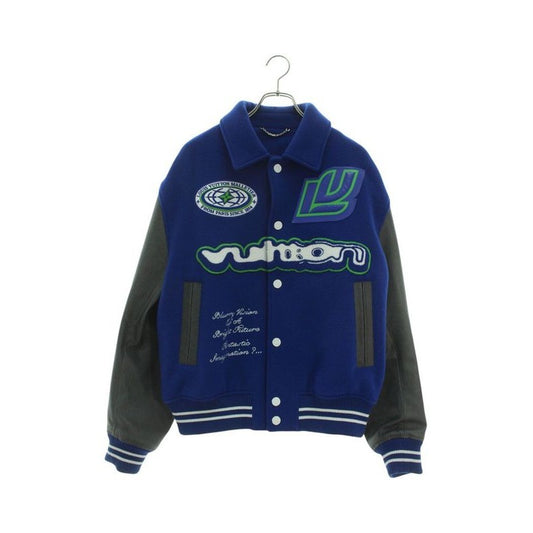 Louis Vuitton 23 AW Rm232 CAW Hpl66 E Sleeve Leather Cutout Varsity Jacket Stajan