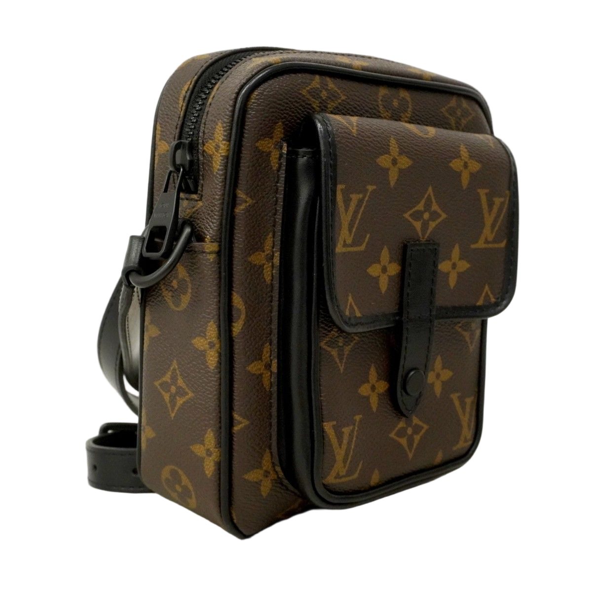 Louis Vuitton Shoulder Bag Monogram Macassar Christopher Wearable Wallet Brown — view 2