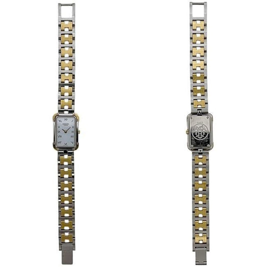 Hermes Watch Croajour White Silver Gold