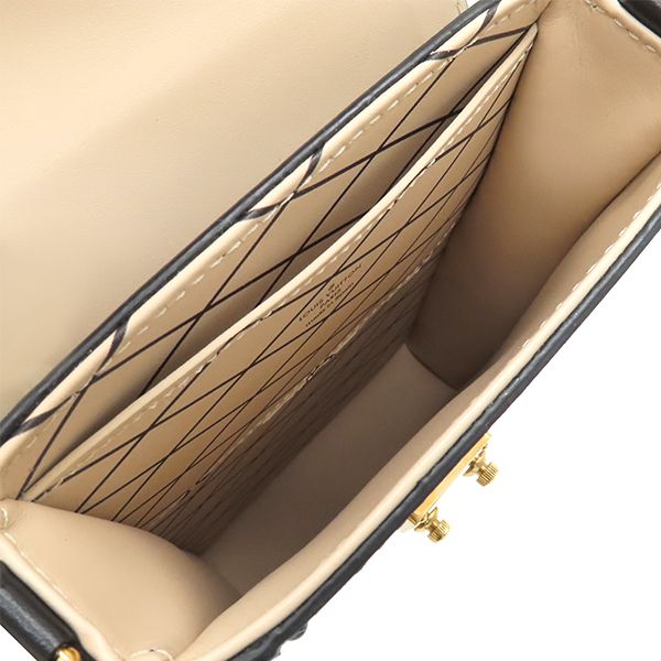 Louis Vuitton Shoulder Bag Pochette Trunk Vertical Epi Leather Black Gold