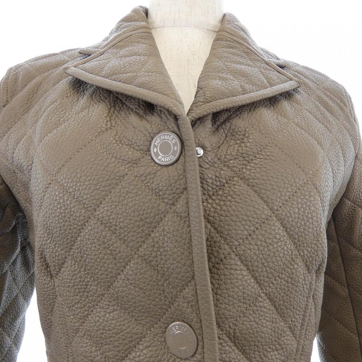 Hermes Clou de Selle Leather Jacket — view 5